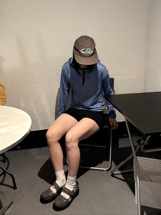 ボーダーヘンリーフーディトップス DPB99007