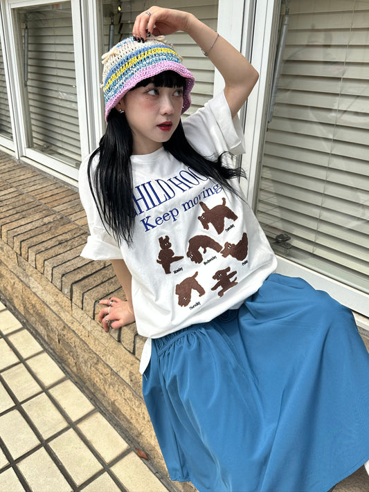 ロゴ刺繍オーバーTシャツ DPB76023