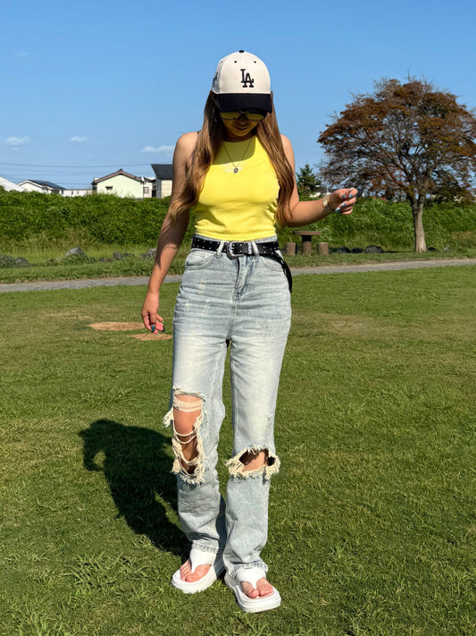 ダメージストリートデニムパンツ DPB73383