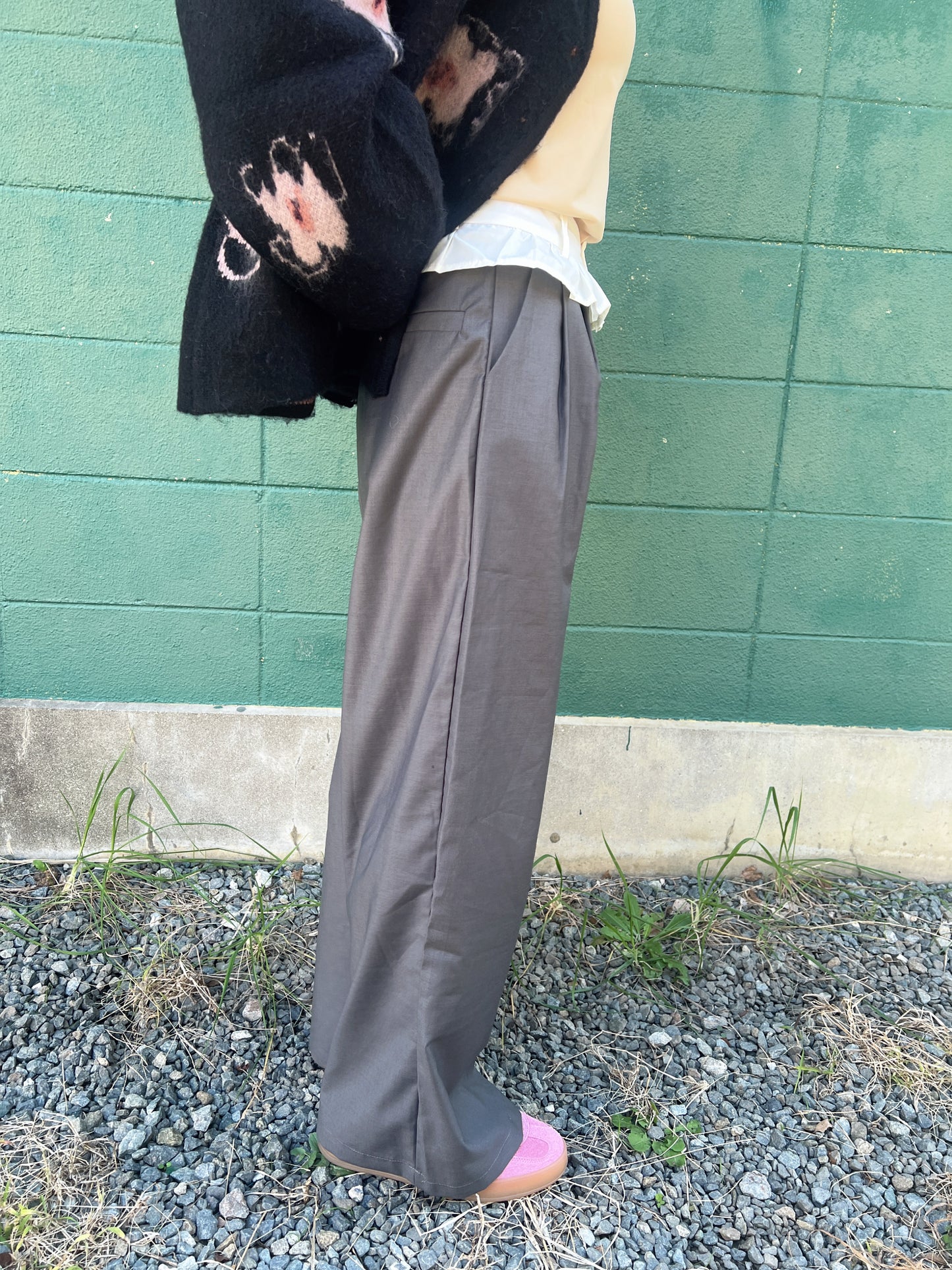 ウエストフリルワイドパンツ DPB79052