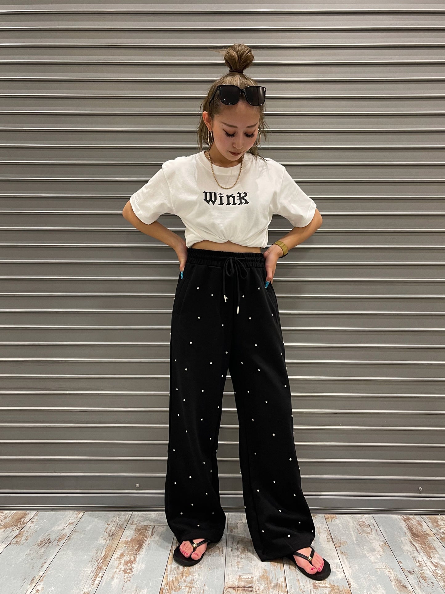 ラメスウェットパンツ DPB73103