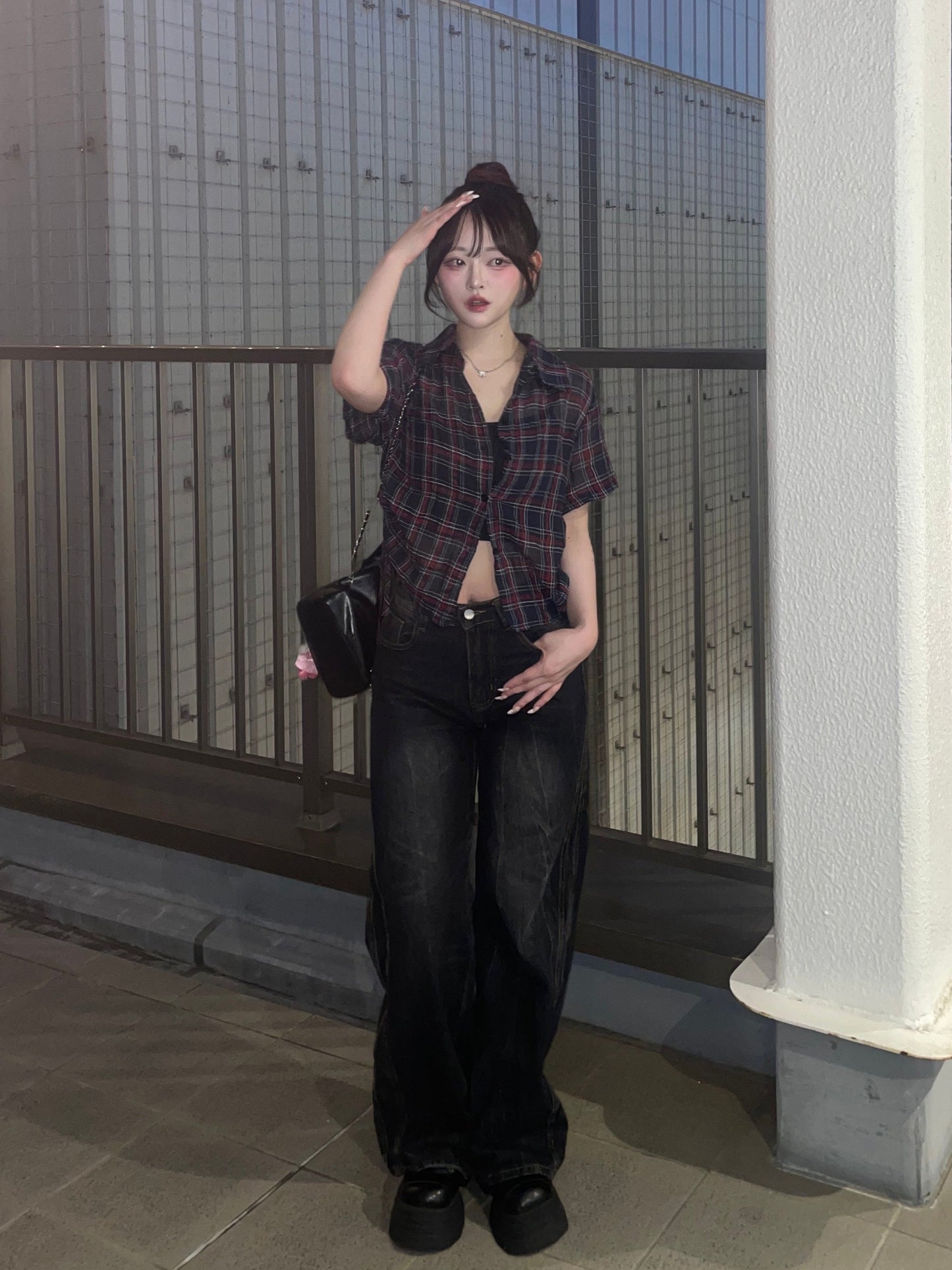 ダメージビッグシルエットデニムパンツ DPB74149