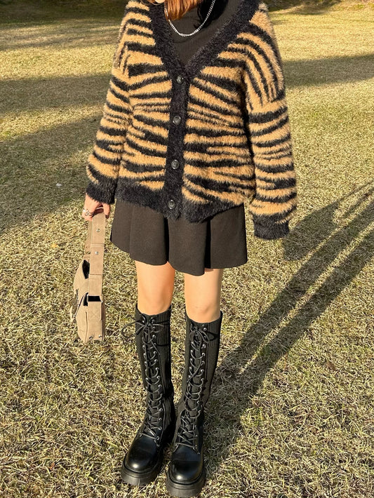 ゼブラカーディガン DPA61283