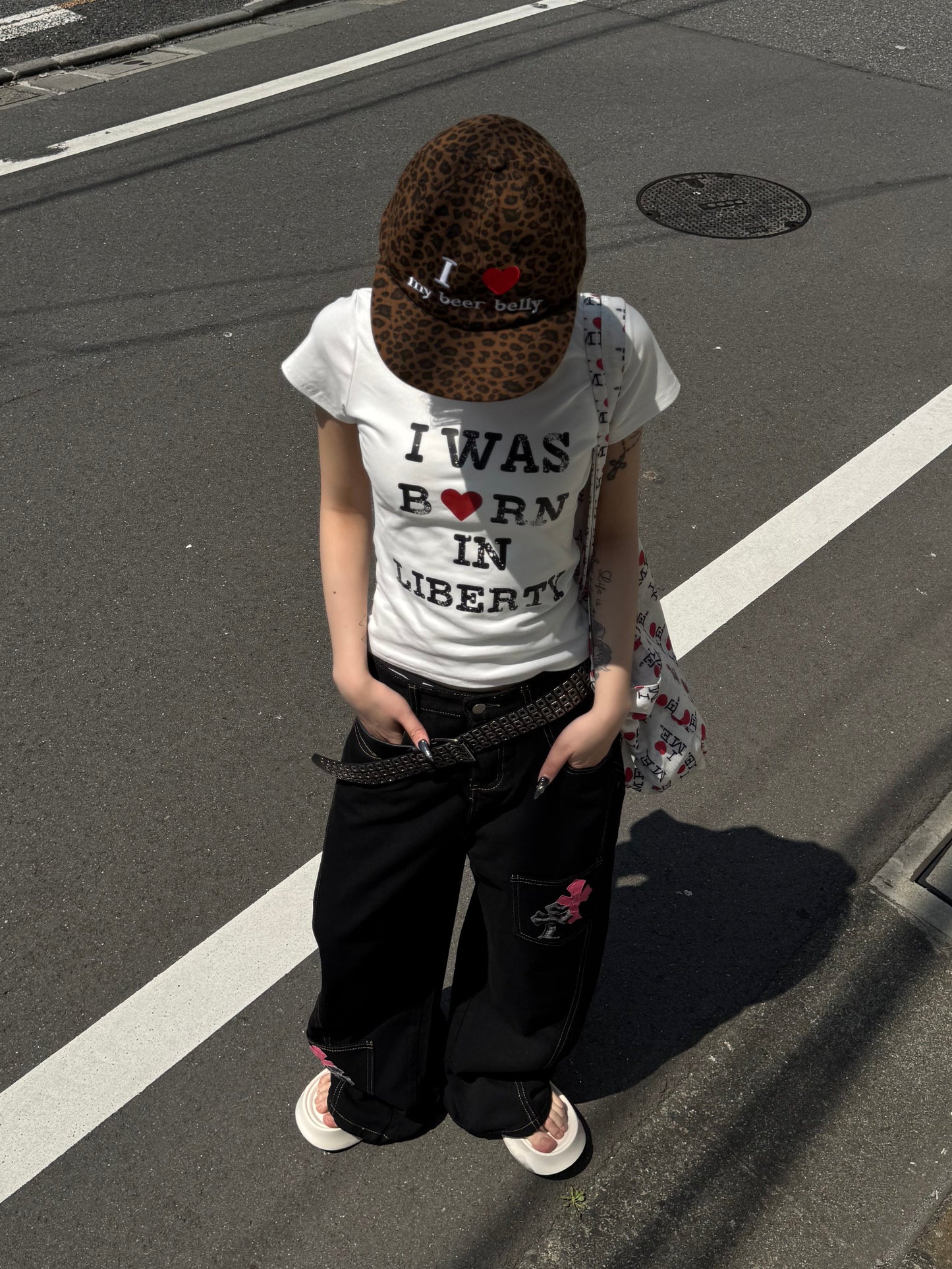 ハートロゴクロップドTシャツ DPB86261