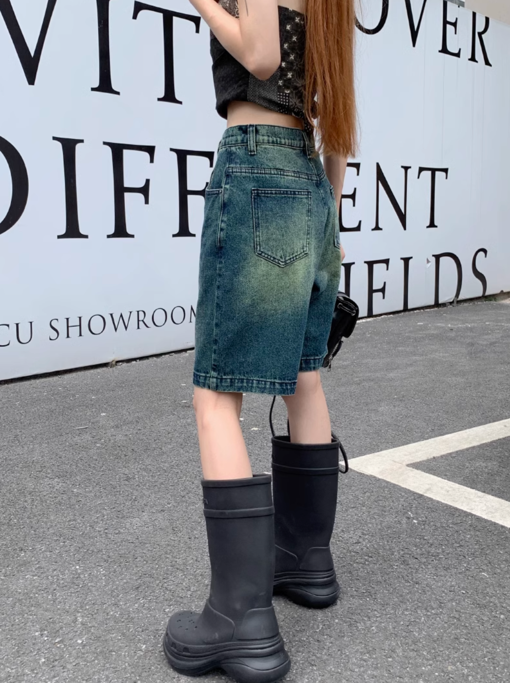 ストレートデニムハーフパンツ DPB71446