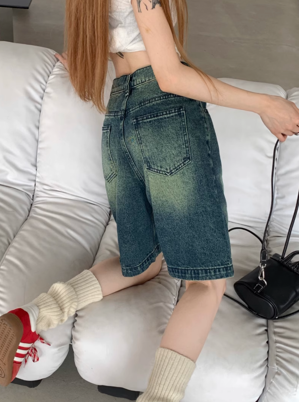 ストレートデニムハーフパンツ DPB71446