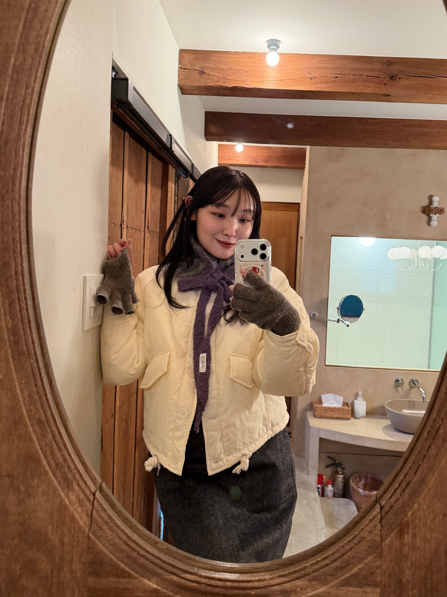 ボーダータイリボンイヤーマフ DPB78261