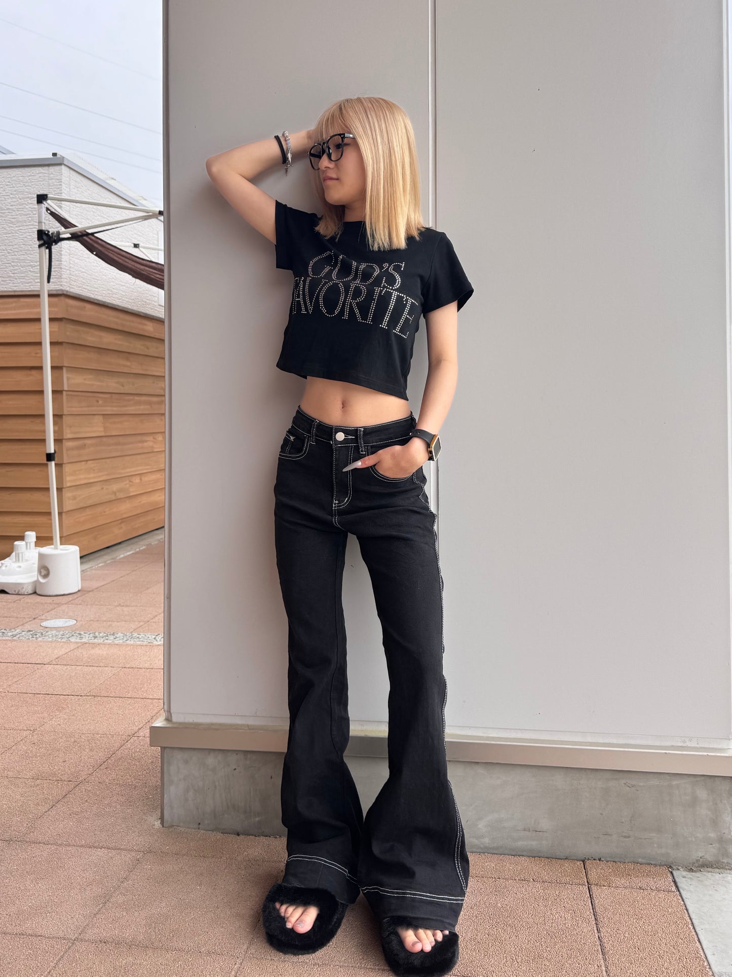 ストーンクロップドTシャツ DPB42376