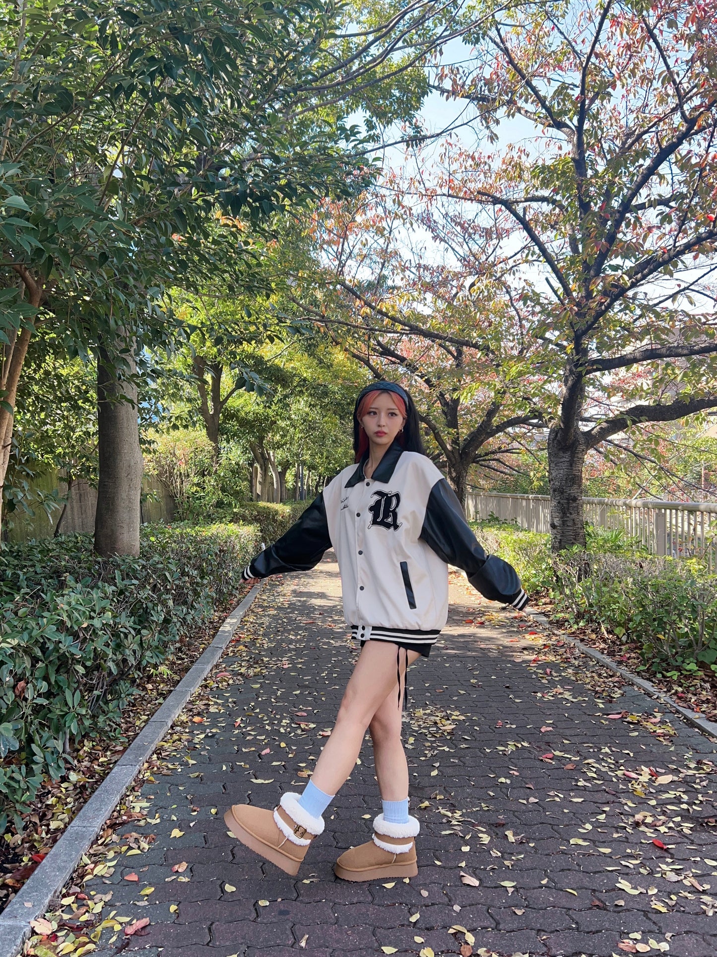 レザーワンポイントブルゾン DPB69018