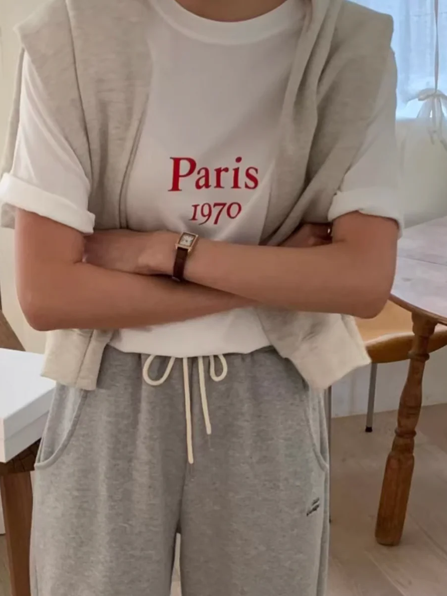 parisプリントTシャツ DPB71716