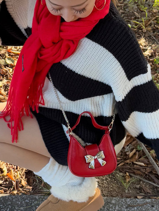 リボンレッドミニバッグ DPB73219