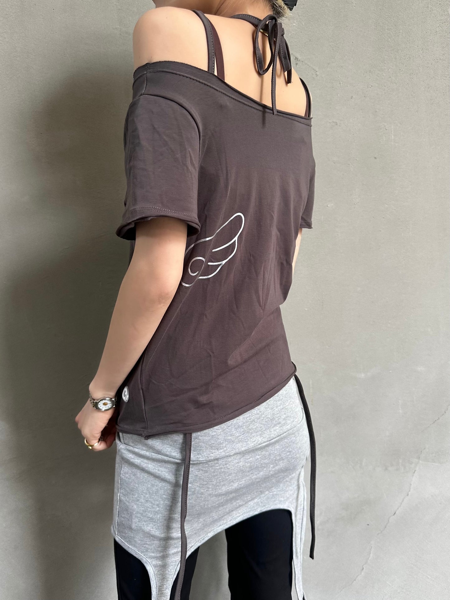 ワイドネックウィングTシャツ DPB26571
