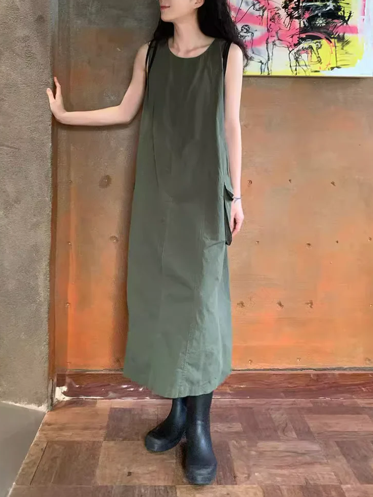 Aラインカーゴワンピース DPB71782