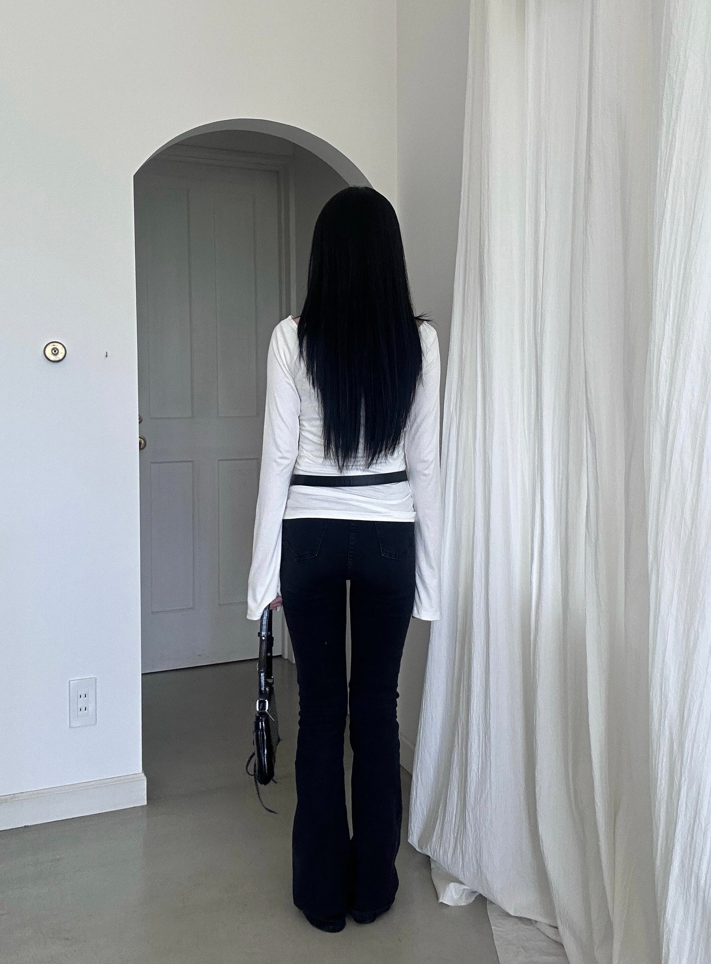 ダブルシャツホワイトトップス DPB43322