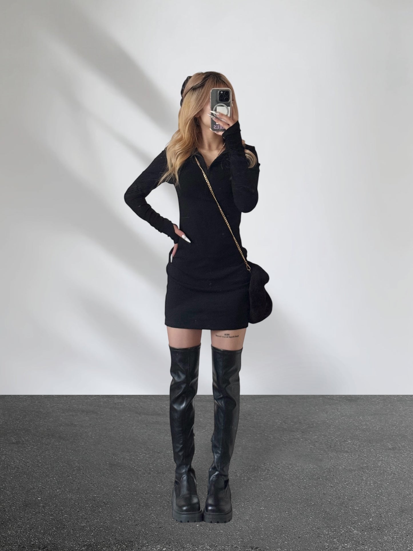 ニーハイデザインロングブーツ DPB42309