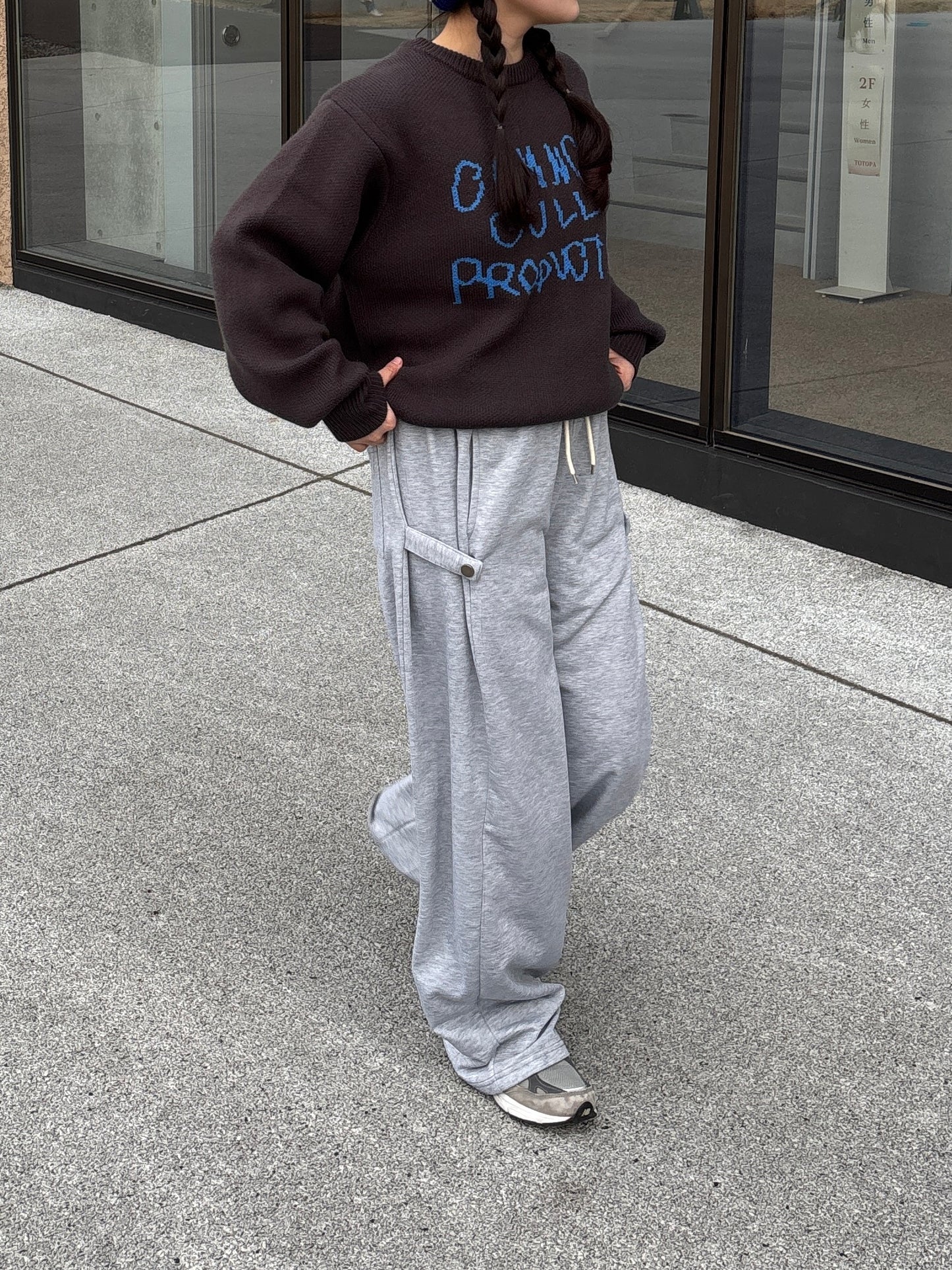 サイドボタンスウェットパンツ DPB84050