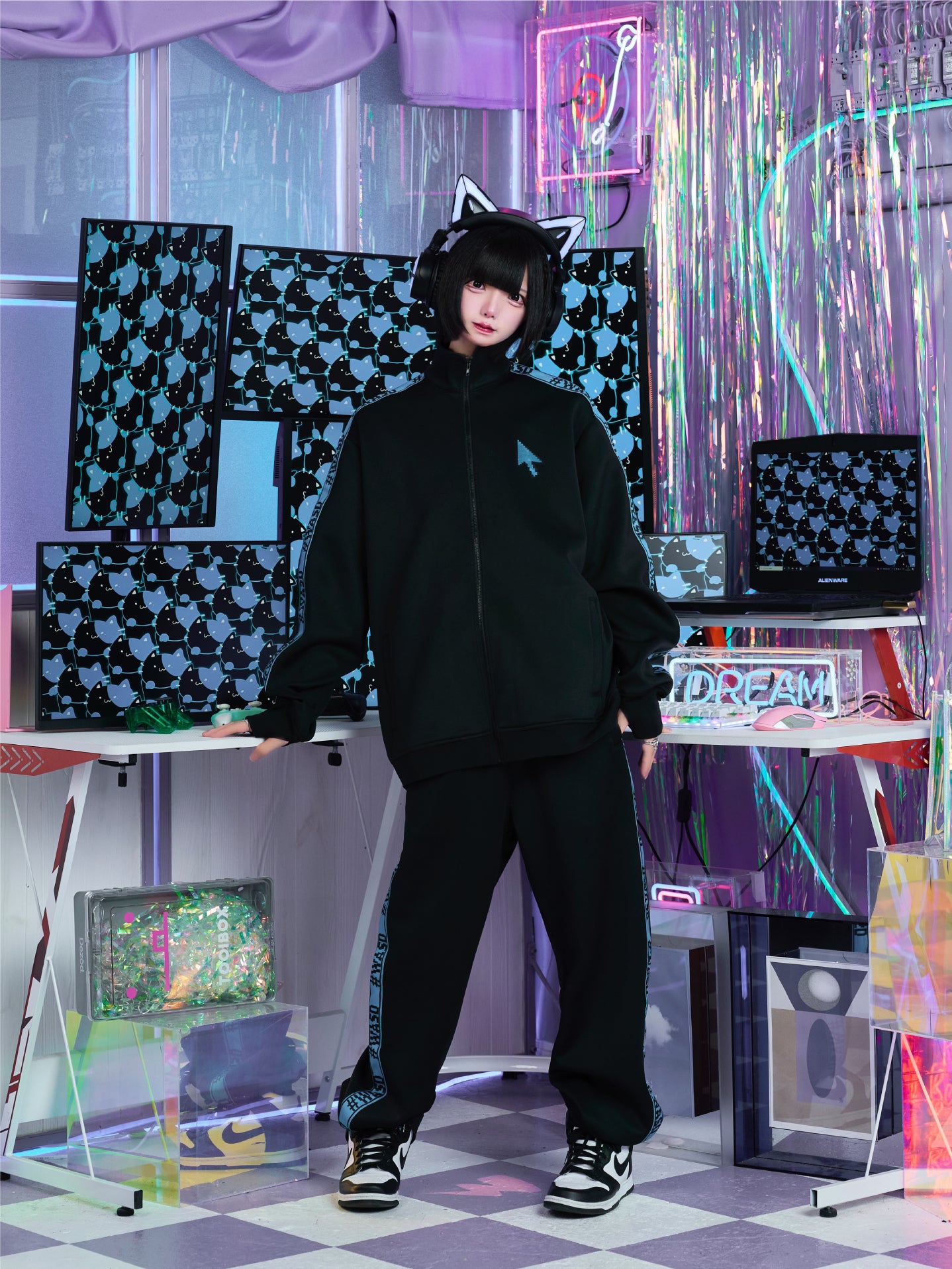 【ゆら猫】Gaming jersey トップス