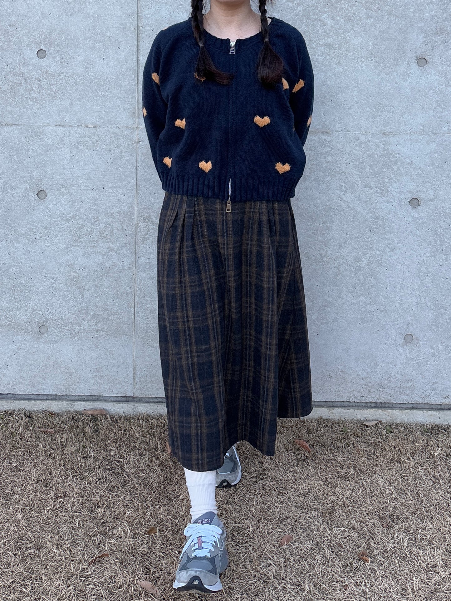 ハートデザインジップニット DPB84114