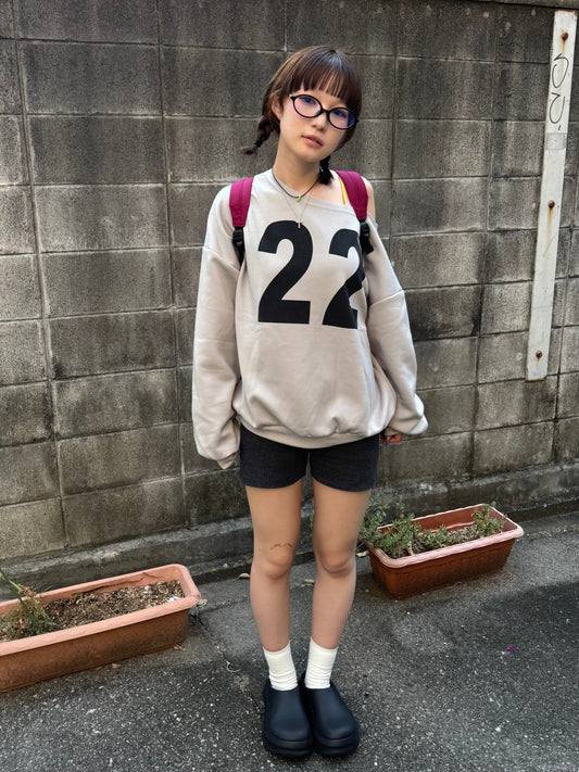 22ロゴオフショルスウェット DPB85293