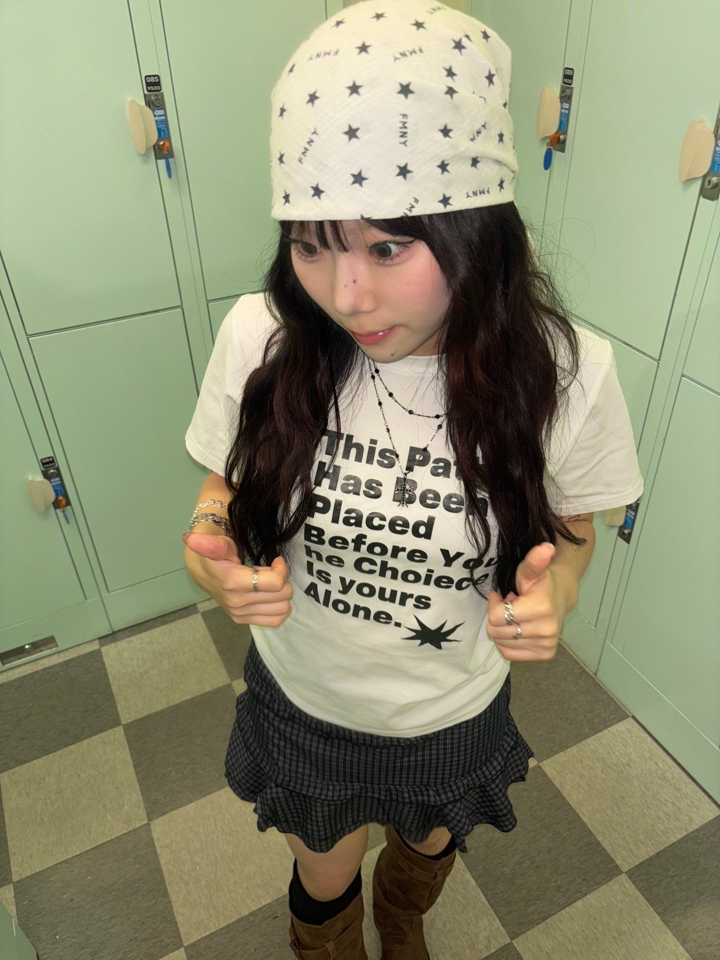 レタリングプリントTシャツ DPB89022
