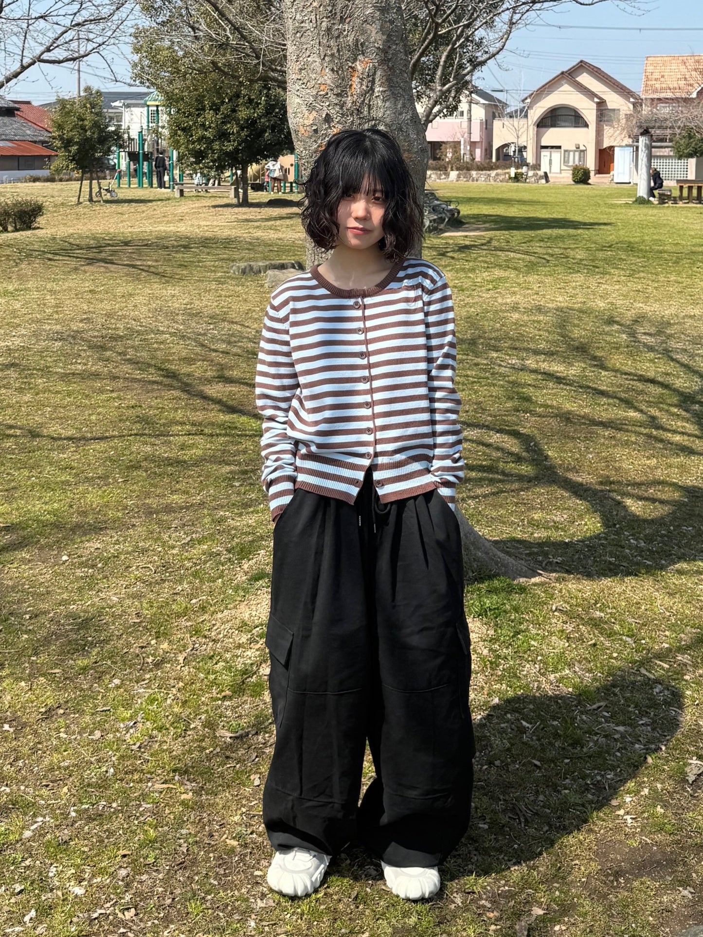 ボーダーカーディガン DPB70147