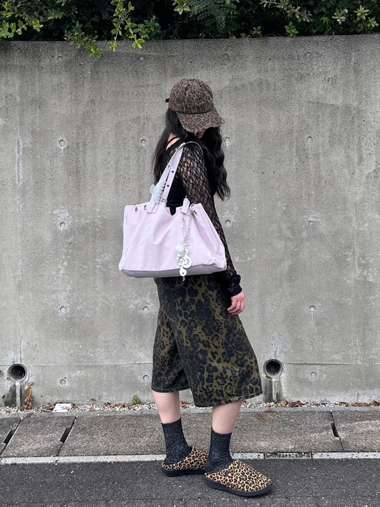 ピンクフェイクレザーバッグ DPB95044