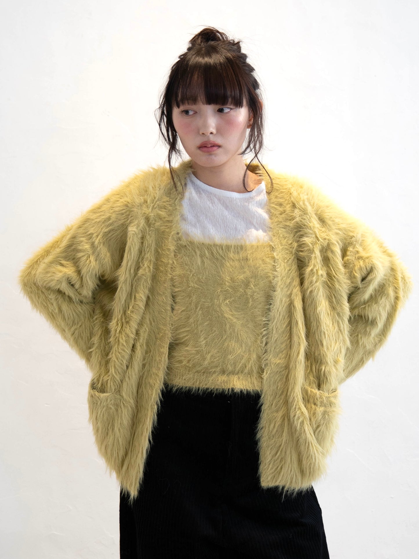 シャギーニットカーディガン DPC02003