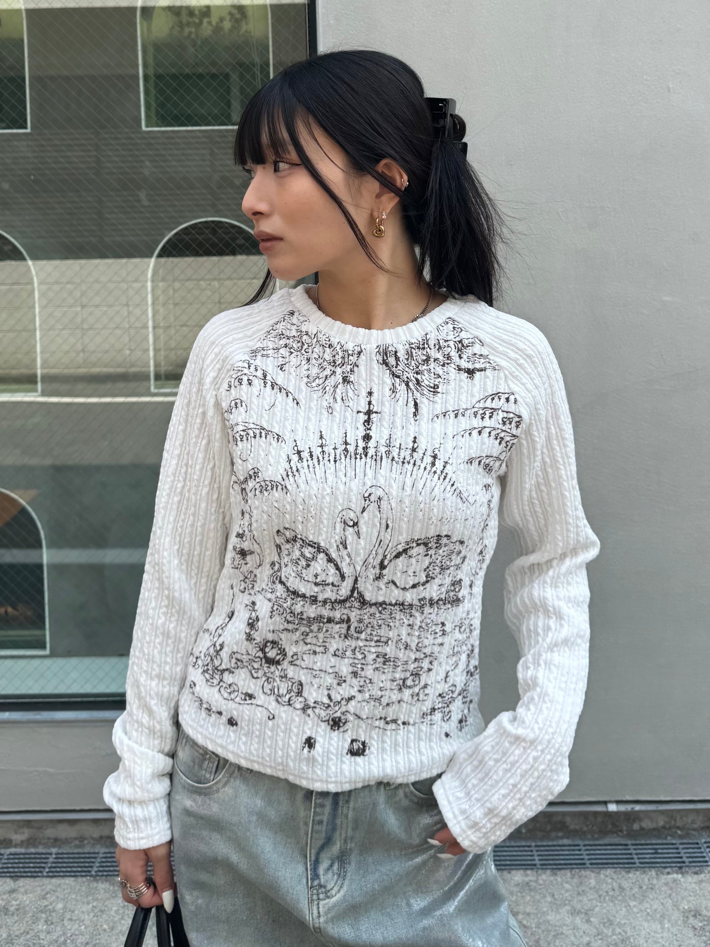 デザインスリムカットソー DPB86034