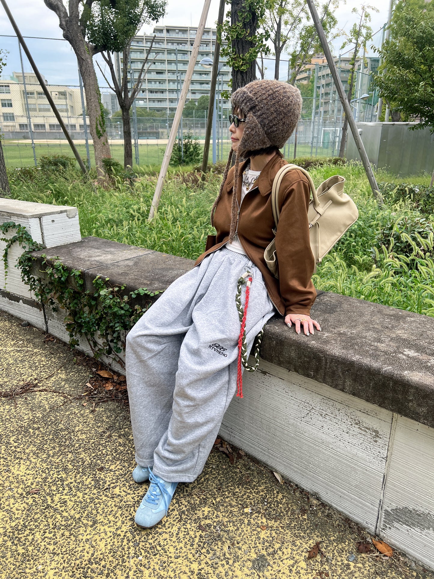 バルーンシルエットルーズスウェットパンツ DPB79215