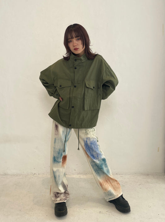 カラフルペイントデニムパンツ DPA20285