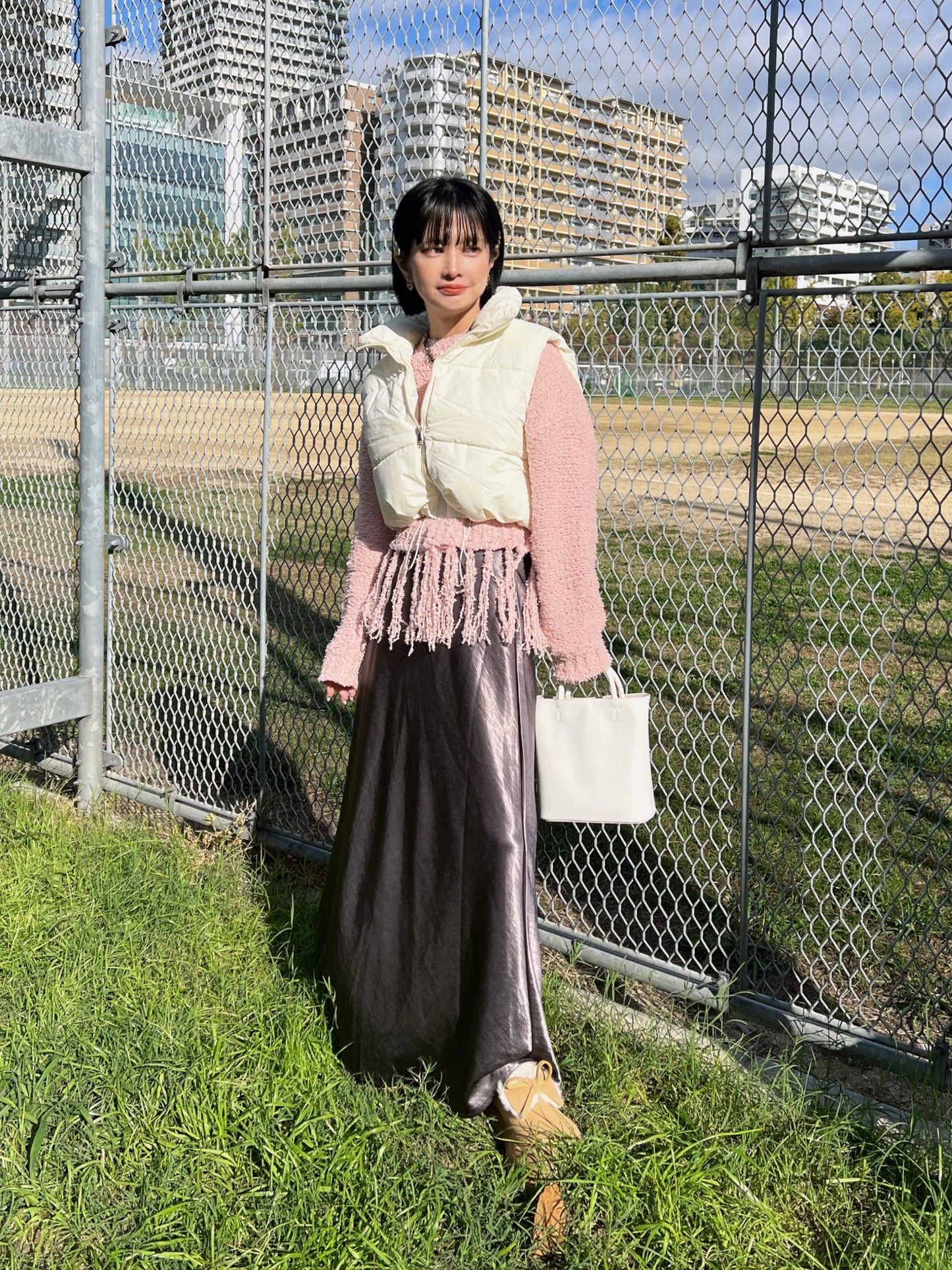 フリンジデザインニット DPB79042