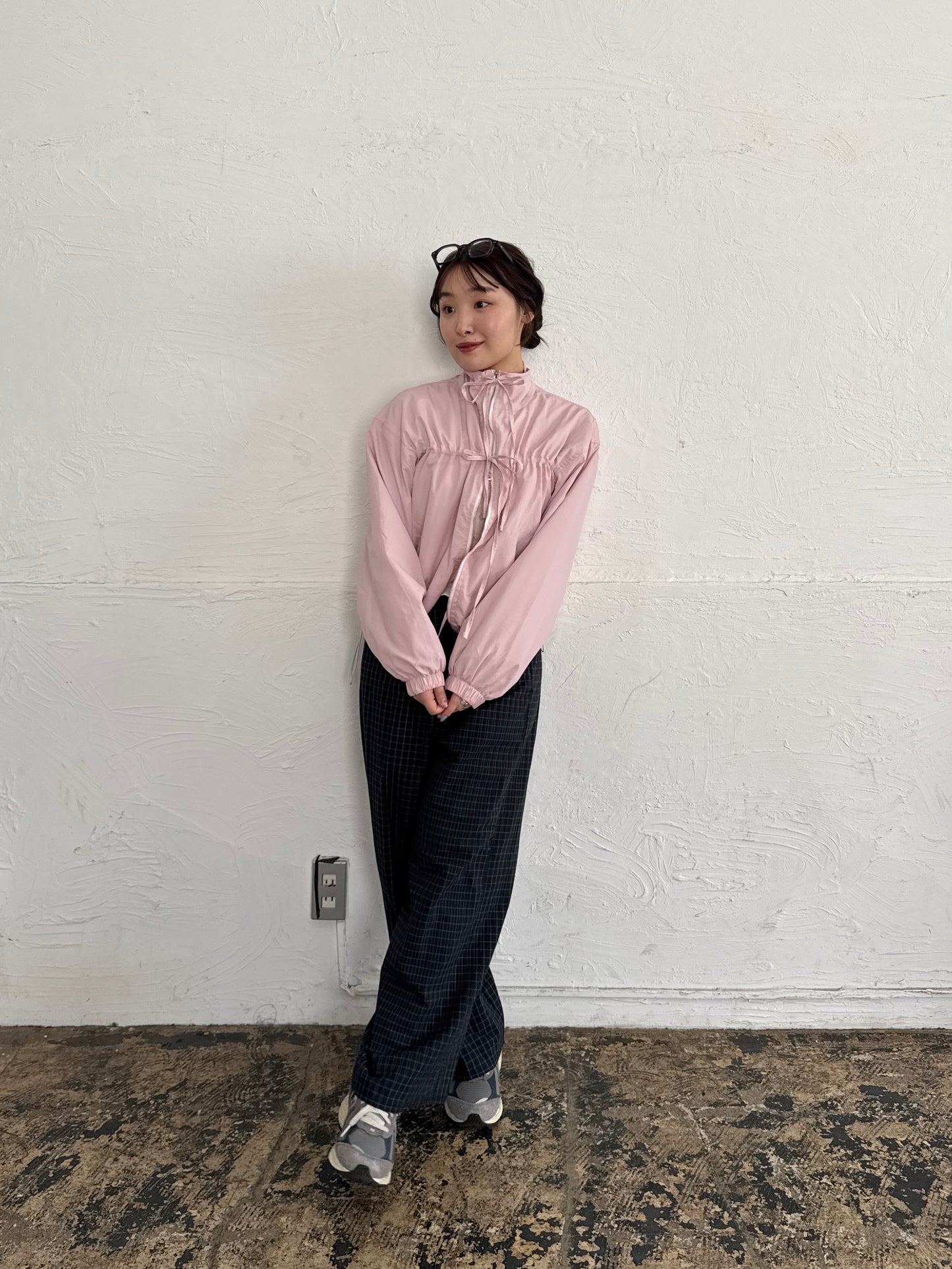 フロントリボンジップナイロンジャケット DPB78142