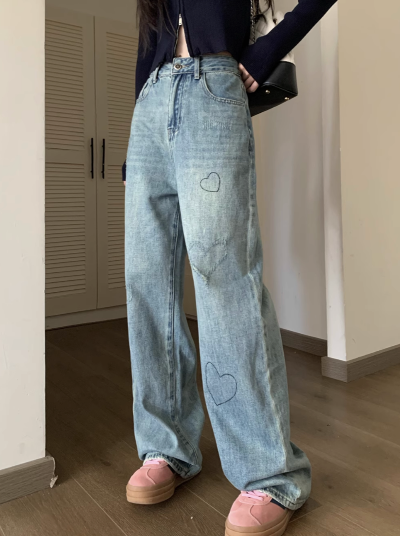ハートデザインデニムパンツ DPB71273