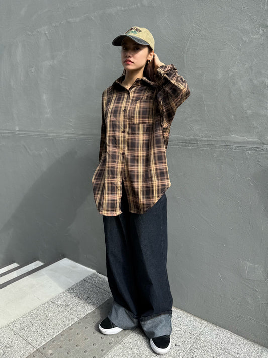 ブラウンチェックシャツ DPB47461