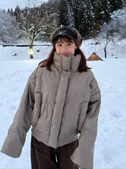 ベージュダウンジャケット DPB47501