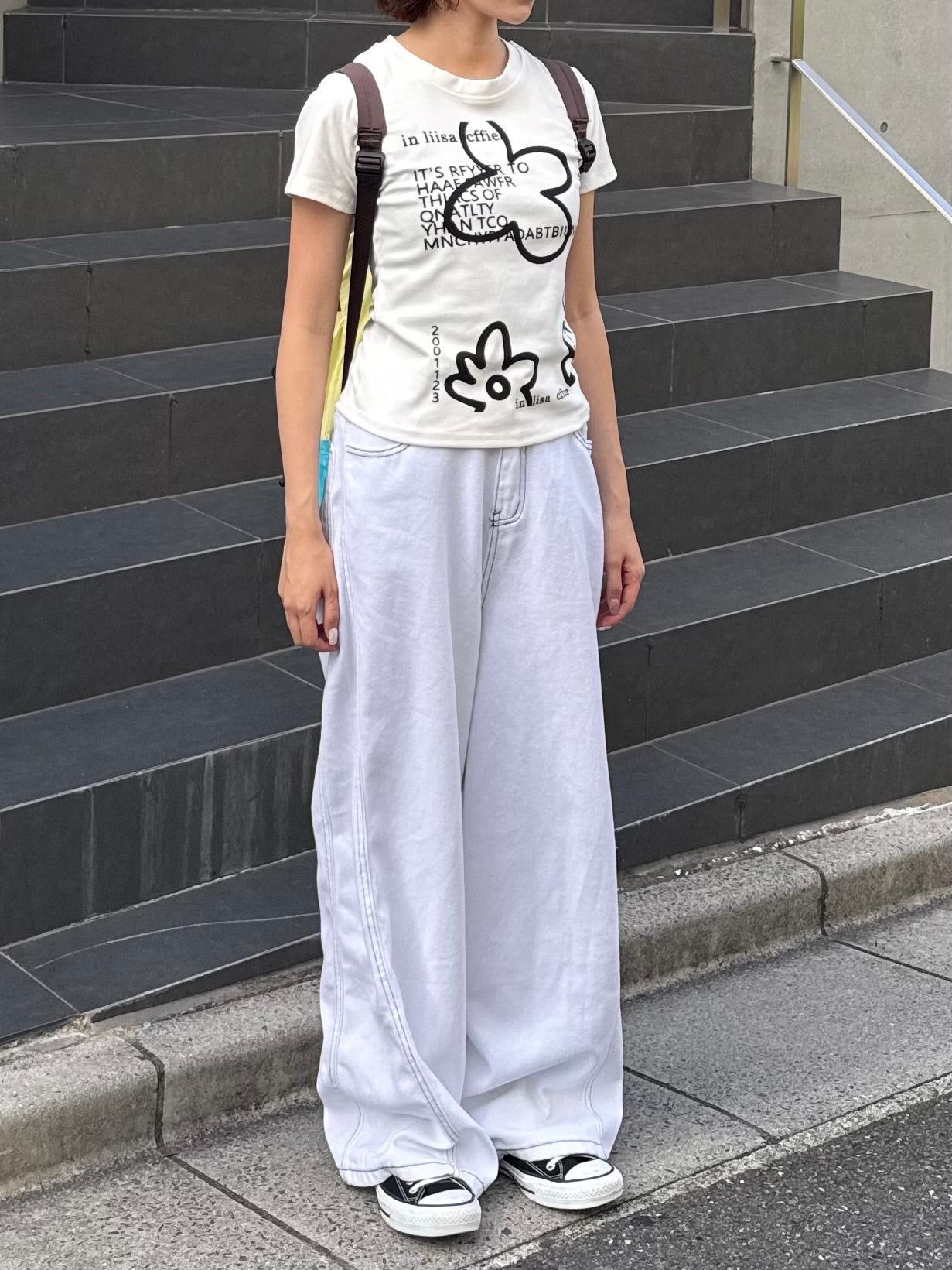フラワープリントTシャツ DPB91027