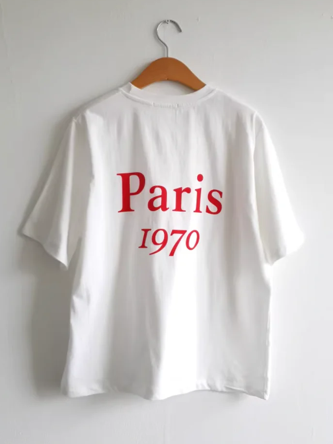 parisプリントTシャツ DPB71716