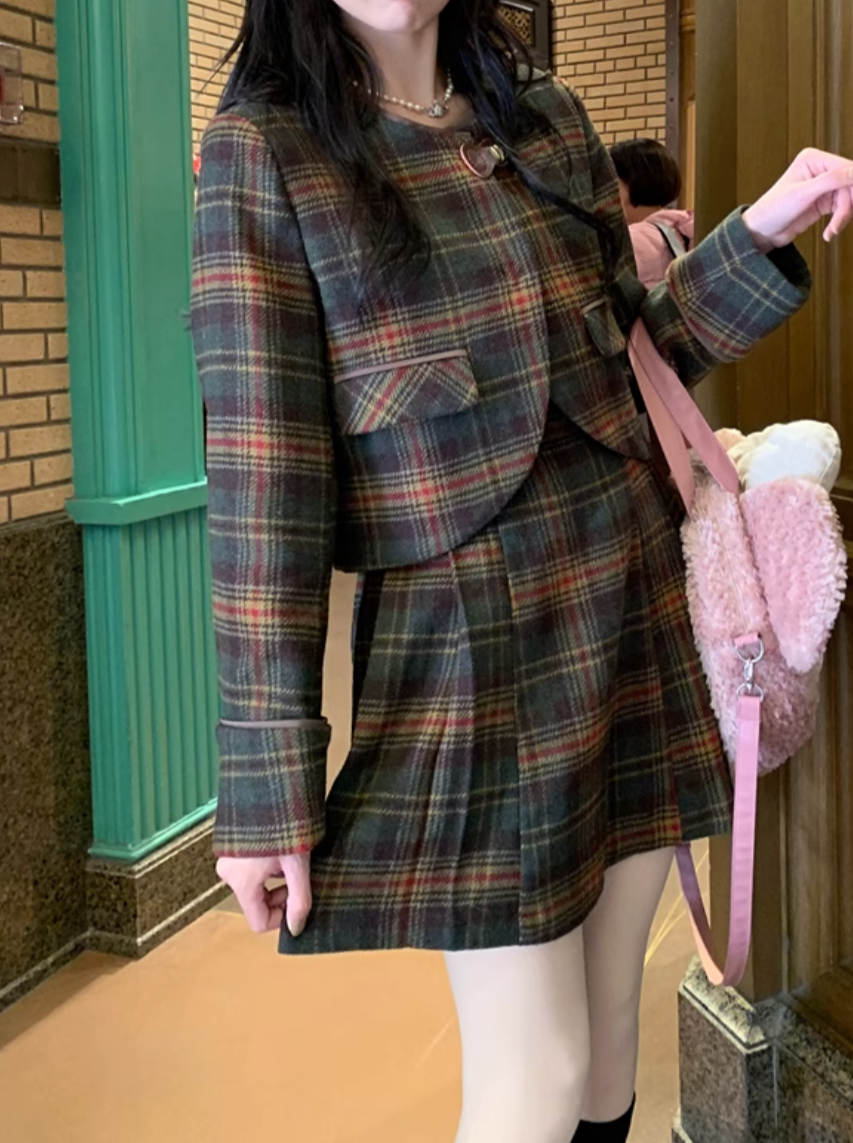 カレッジチェックコート CPA42261