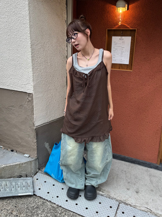 ウォッシュバルーンデニムパンツ DPB85274