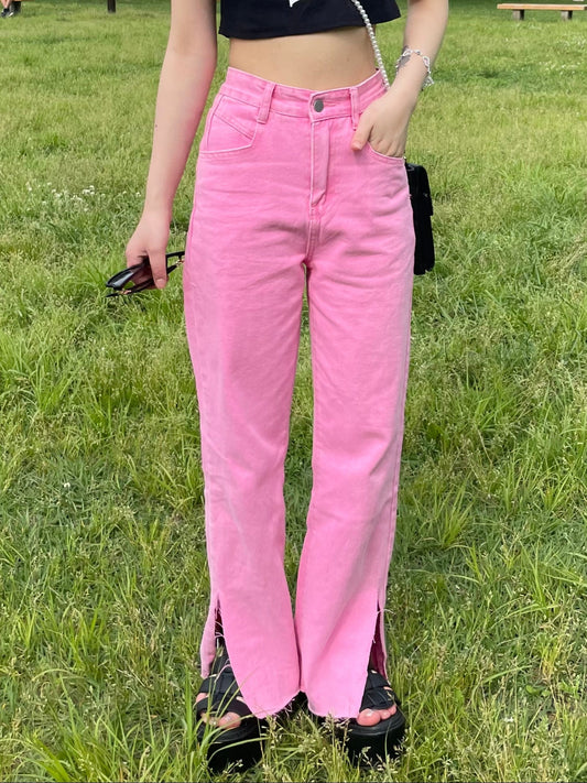 スリットカラーデニムパンツ DPB68060