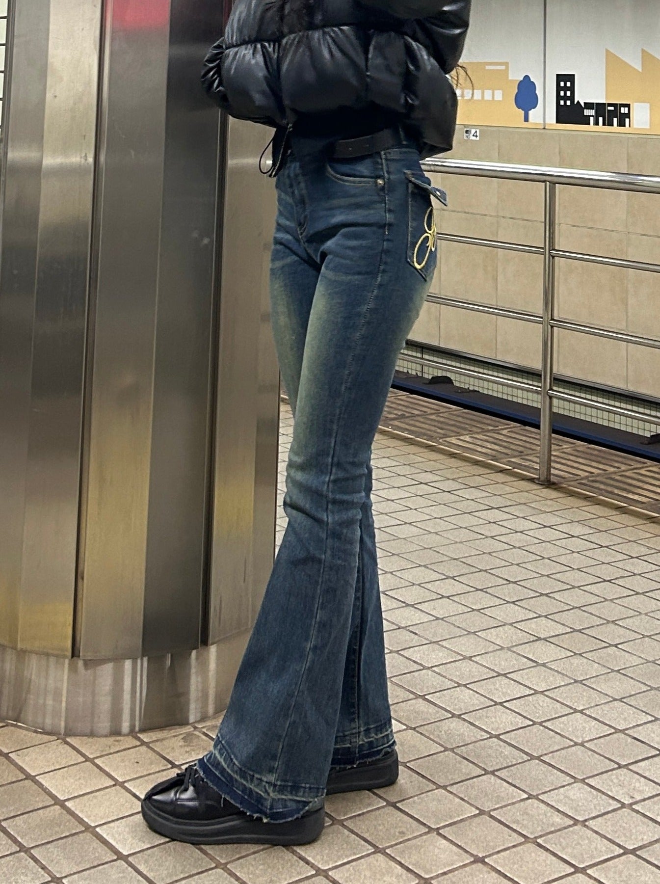 デニムフレアパンツ DPB69071