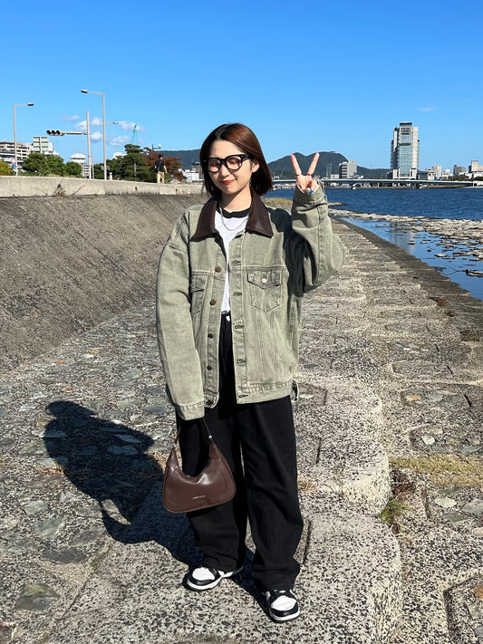 グリーンデニムジャケット DPA61258