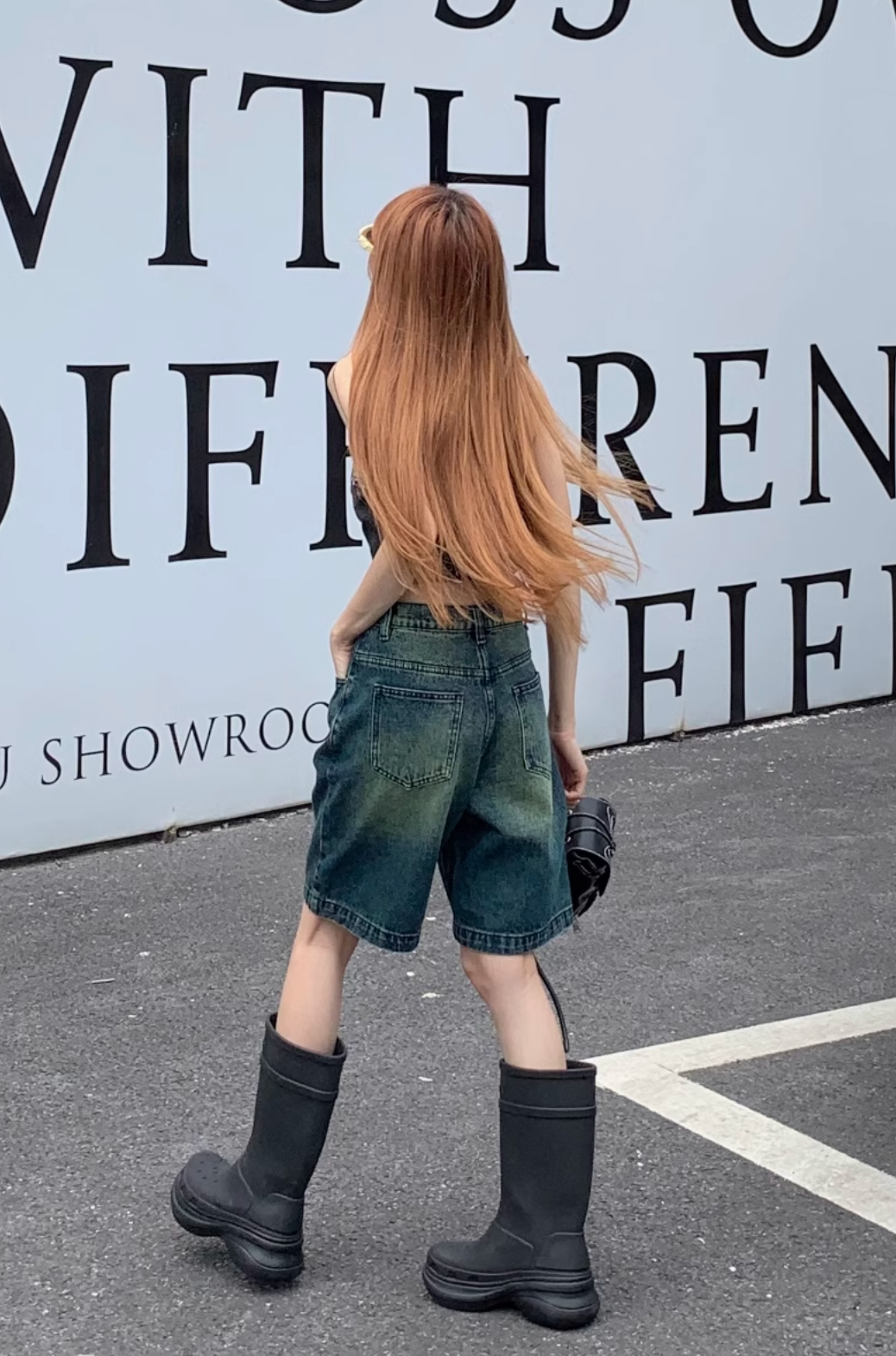 ストレートデニムハーフパンツ DPB71446