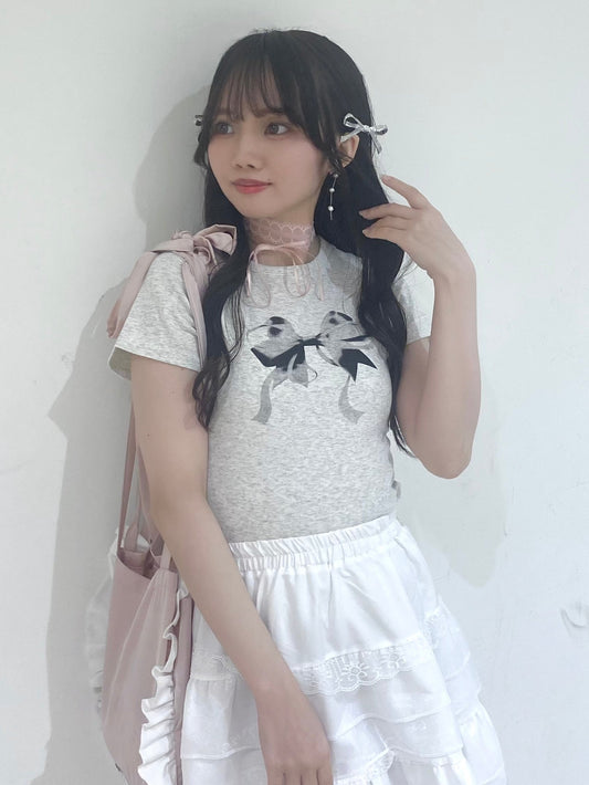 グラフィックリボンTシャツ CPA40041