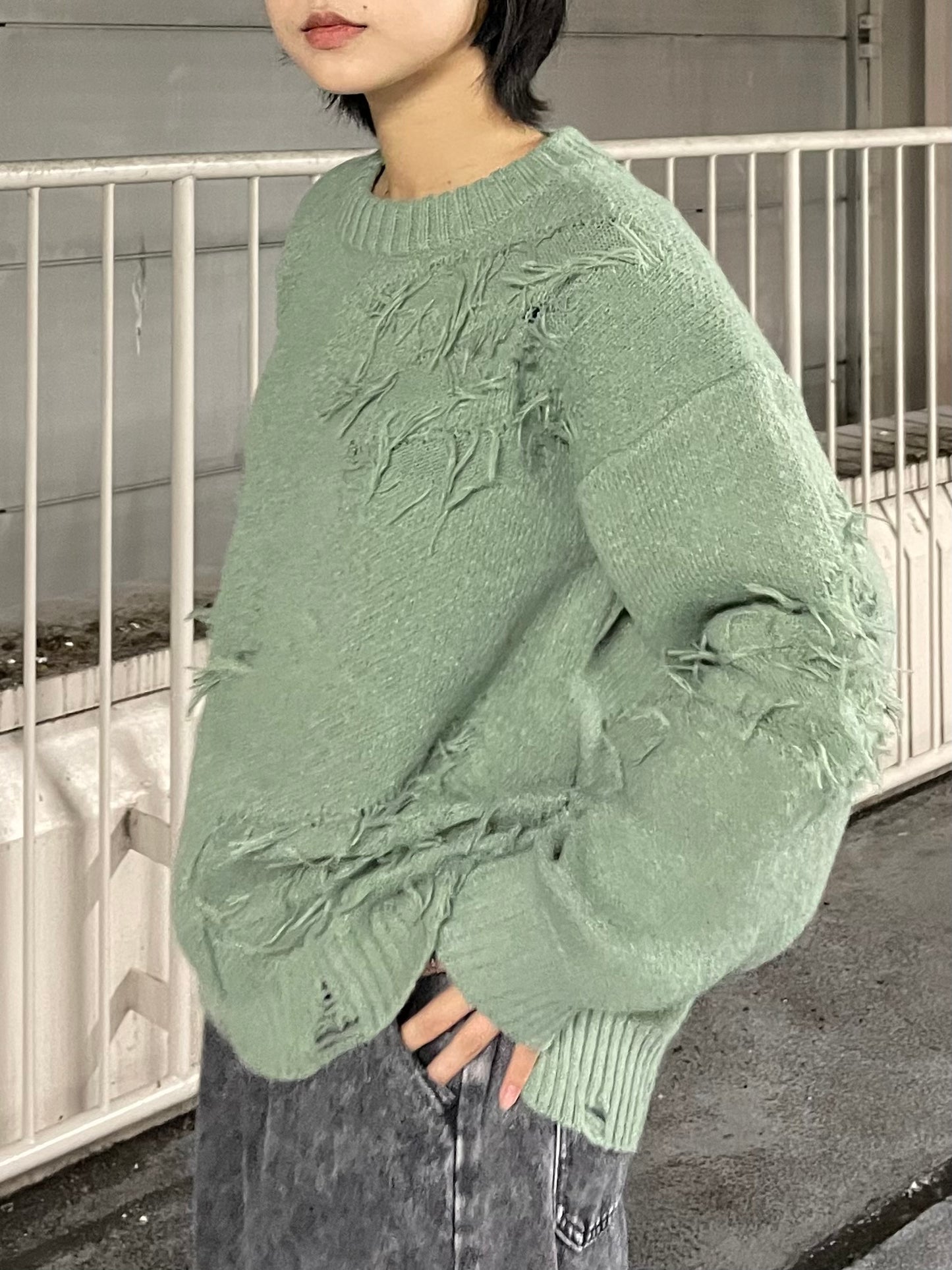 ダメージオーバーニット DPB64050