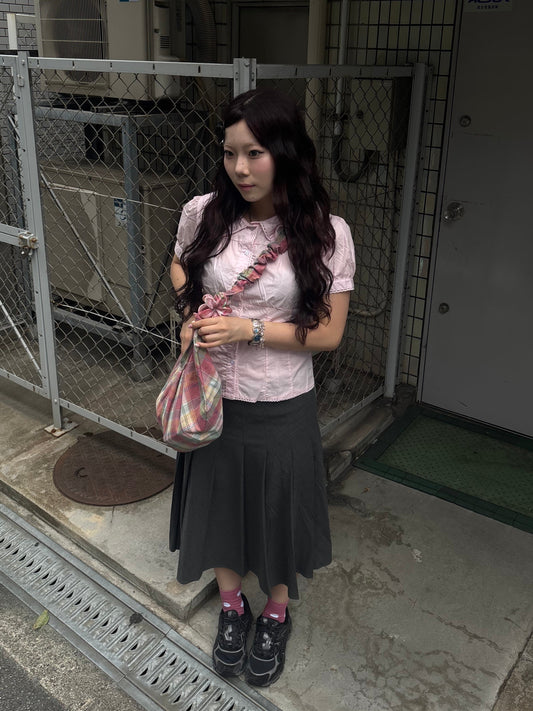 ピンクガーリーバックリボンシャツ DPB89074