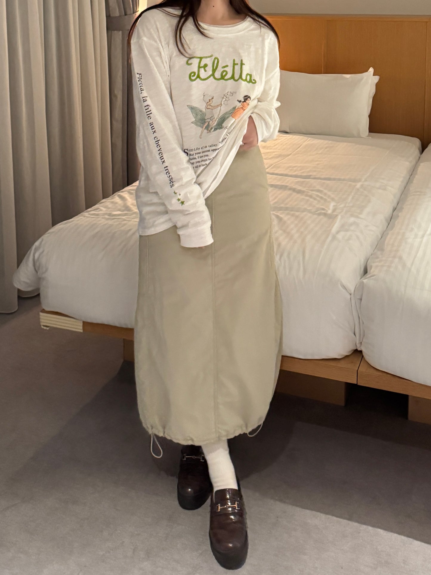 イラストプリントロングTシャツ DPB78131