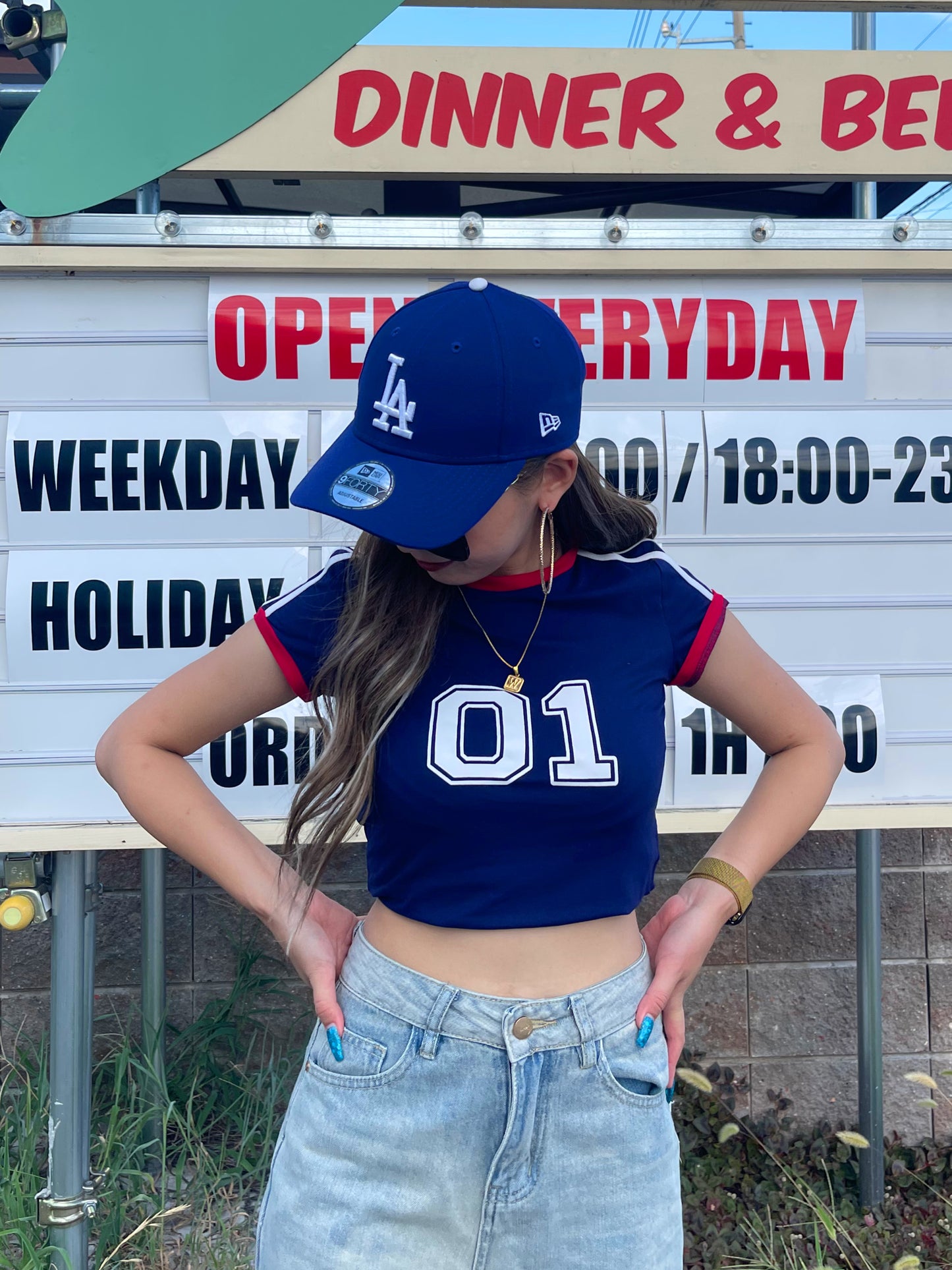 クロップドスポーツTシャツ DPB73097
