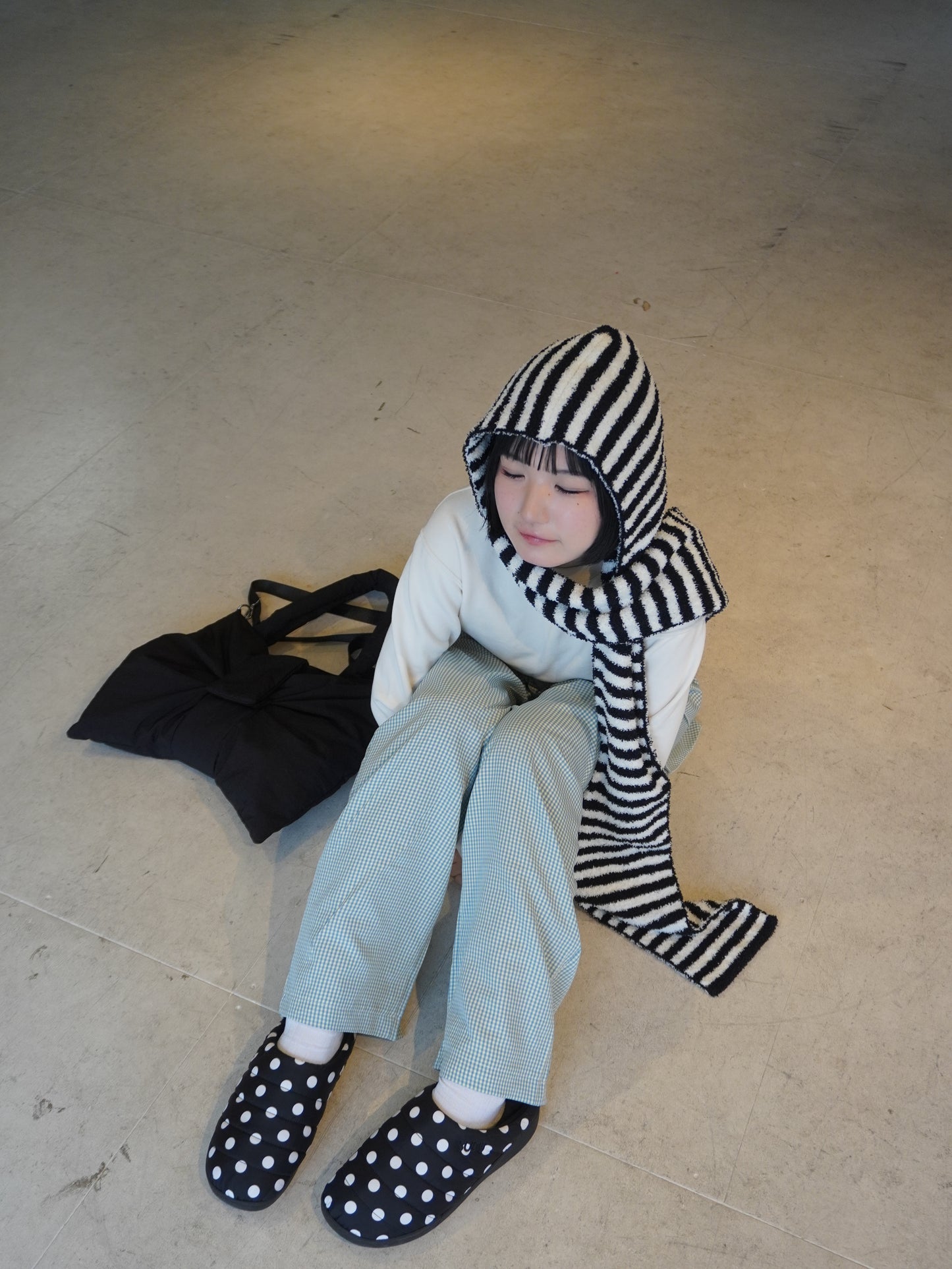 ボーダーバラクラバマフラー DPB85172