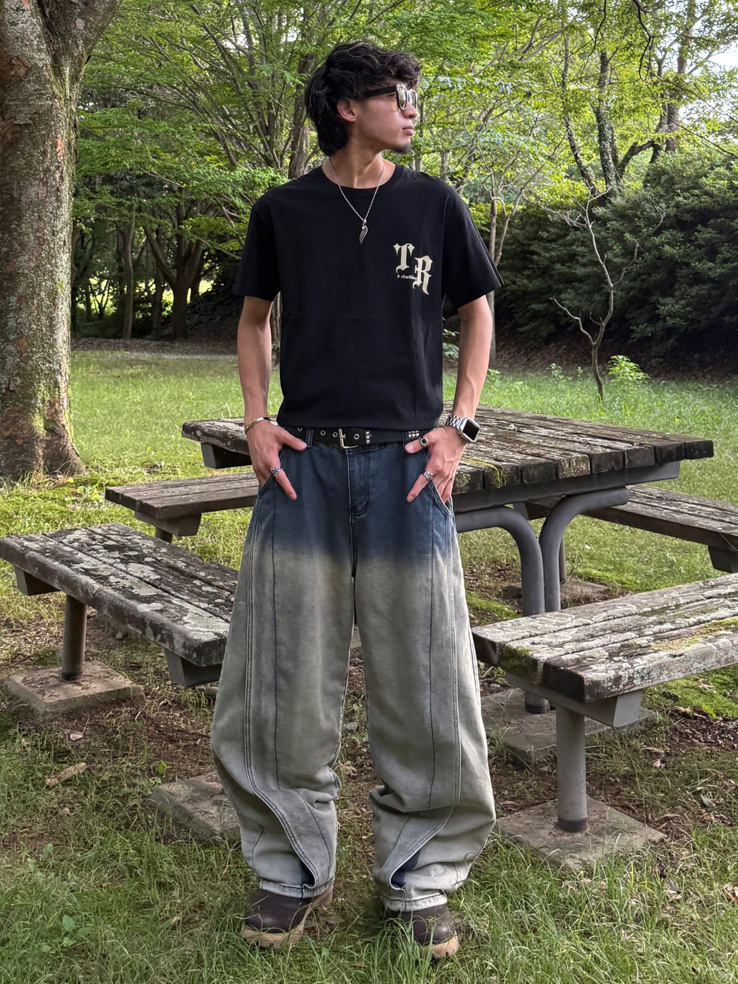Kenshin_グラデーションバルーンデニムパンツ DPB73377